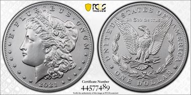 2021-O Privy $1 Morgan Dollar 100th Anniversary First Strike MS70