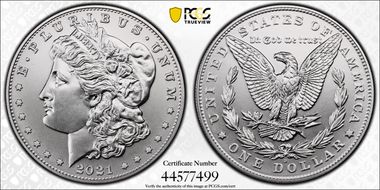 2021-D $1 Morgan Dollar 100th Anniversary First Strike MS69