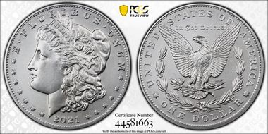 2021-O Privy $1 Morgan Dollar 100th Anniversary First Strike MS69