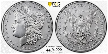 2021-O Privy $1 Morgan Dollar 100th Anniversary First Strike MS70