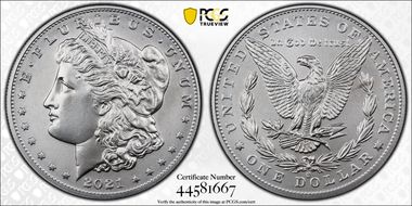 2021-O Privy $1 Morgan Dollar 100th Anniversary First Strike MS69