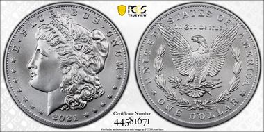 2021-O Privy $1 Morgan Dollar 100th Anniversary First Strike MS69
