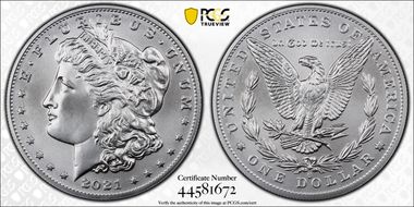 2021-O Privy $1 Morgan Dollar 100th Anniversary First Strike MS69