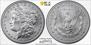 2021-O Privy $1 Morgan Dollar 100th Anniversary First Strike MS69