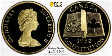 1982 $100 Constitution PR69DCAM