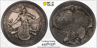 1897 Medal Peltzer-1549 Erlanger-444 Ag SP62