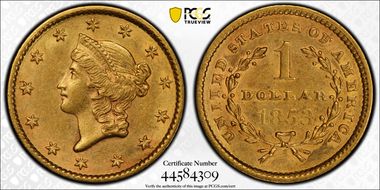 1853 G$1 AU55