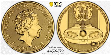 2021 £100 The Who MS69