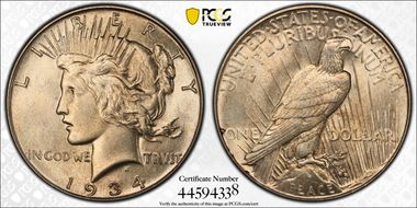 1934 $1 MS64