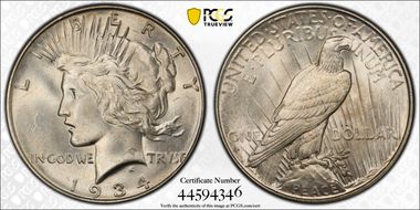 1934-D $1 MS63