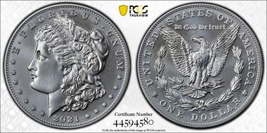 2021-S $1 Morgan Dollar 100th Anniversary First Strike MS70