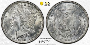 1890-O $1 VAM 10, Comet MS63