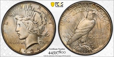 1934 $1 MS64