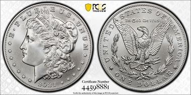 2021-D $1 Morgan Dollar 100th Anniversary MS69