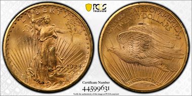 1924-D $20 MS64