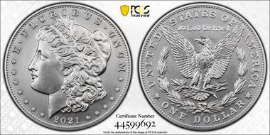 2021-S $1 Morgan Dollar 100th Anniversary First Strike MS70