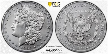 2021 $1 Morgan Dollar 100th Anniversary First Strike MS69