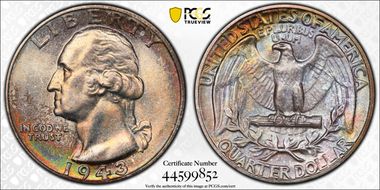 1943 25C MS67+