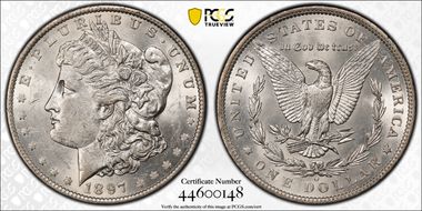 1897-O $1 AU58