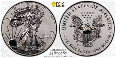 2021-W $1 Silver Eagle Rev PR - Type 1 Designer Edition PR69