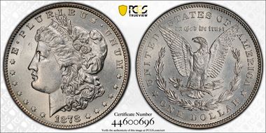 1878 7/8TF $1 Weak N1