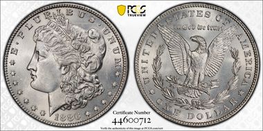 1886 $1 MS62