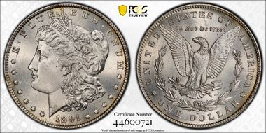 1891-S $1 MS64