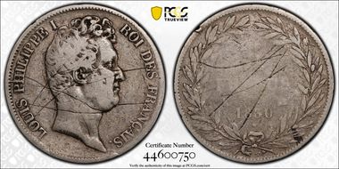 1830-K 5 Fr Gad-676 F-315 Louis-Philippe N1