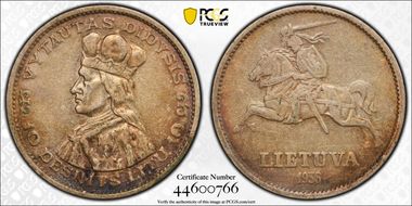 1936 10 Litu KM-83  Ag N1