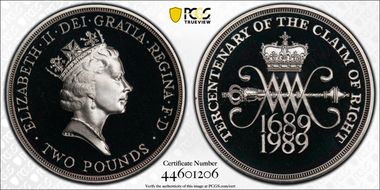 1989 £2 S-K3 Claim of Right Ag Pft PR69DCAM