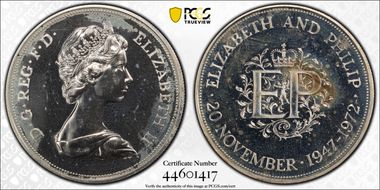 1972 25p S-LL1 Silver Anniversary Ag PR64