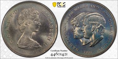 1981 25p S-LL4 Charles & Diana Cu/Ni MS65
