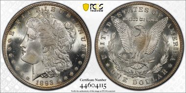 1893 $1 MS65+