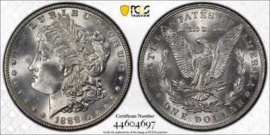 1888 $1 MS66+