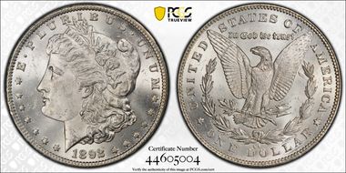 1892-CC $1 MS63