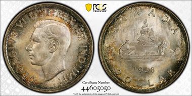 1938 S$1 MS64+