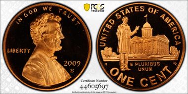 2009-S 1C Lincoln-Professional PR69DCAM