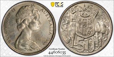 1966 50C KM-67  Ag MS63