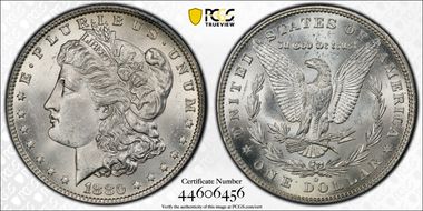 1880-O $1 VAM 21 Checkmark MS63