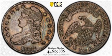 1832 50C Small Letters VF35