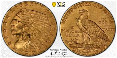 1912 $2.50 MS63