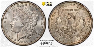 1901-O $1 MS65