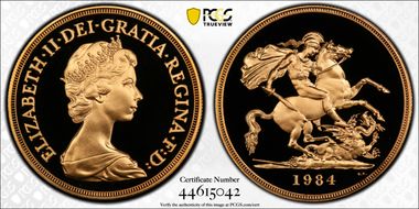 1984 £5 S-SE1 St. George PR69DCAM