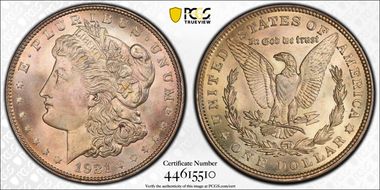 1921 $1 Morgan MS66+