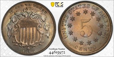1883 5C Shield MS65+