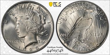 1925 $1 MS66+ 
