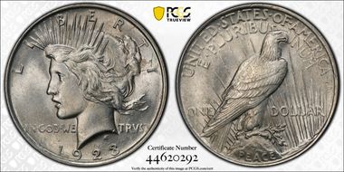 1923 $1 MS62