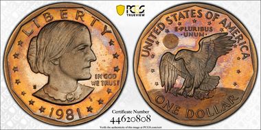 1981-S SBA$1 Type 2 PR68DCAM