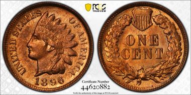 1896 1C MS64RB