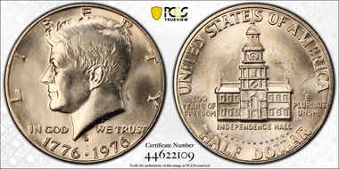 1976-D 50C Clad MS65